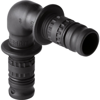 Kolano 90' GEBERIT Mepla, PVDF / PVDF, 63 mm, DN 50 x 63 mm x DN 50 (końcówka wciskowa x końcówka wciskowa), (głębokość: 48 mm) z uszczelką