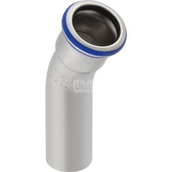 Kolano 30' GEBERIT Mapress Edelstahl jednokielichowe, stal nierdzewna, 54 mm, DN 50 x 54 mm x DN 50 (końcówka wciskowa x mufa zaprasowywana) z uszczelką