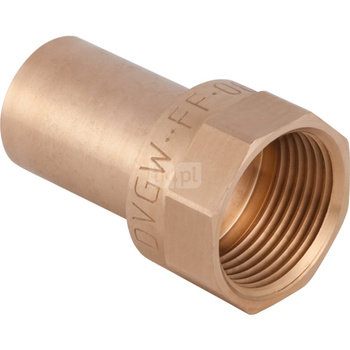 Złącze GEBERIT Mapress Kupfer przejściowe, brąz, 1/2'' x 18 mm (GW x końcówka wciskowa)
