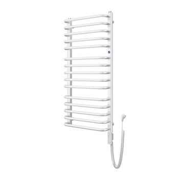 Grzejnik elektryczny (suszarka) INSTAL-PROJEKT BOLERO ELECTRO, wym. 682 (787 z grzałką)/400 mm, kolor biały połysk,  moc 300 W