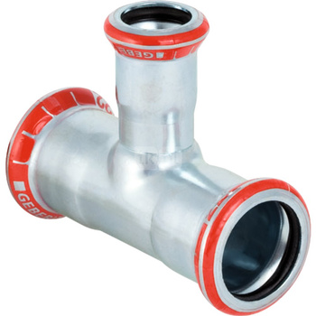 Trójnik GEBERIT Mapress C-Stahl redukcja 90' stal (ocynk) 76.1 mm x 42 mm x 76.1 mm MZ