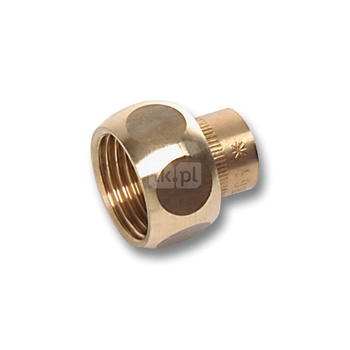 Półśrubunek SANHA 4360G dwuczęściowy, brąz, 18 mm x 3/4'' (lut wewnętrzny x GW)