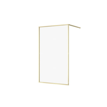 KABINA PRYSZNICOWA WALK-IN LARGA ZŁOTA MAT 120X200 SZKŁO TRANSPARENTNE