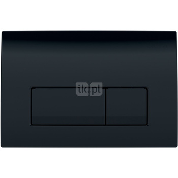 Przycisk uruchamiający Geberit Delta50, przedni, czarny RAL 9005, prostokątny