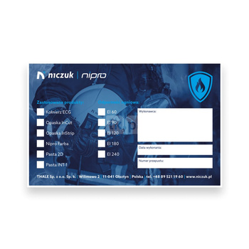 Tabliczka Nipro NTFP NTFP