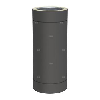 Rura dł. 500mm fi 200mm lakierowana na czarno(RAL9011)