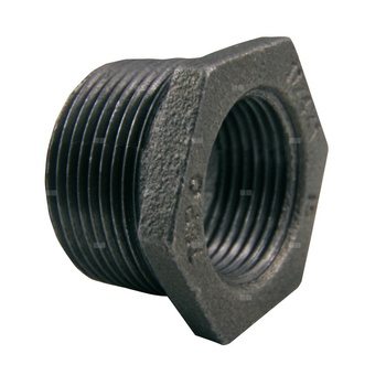 Złącze AGAFLEX N4 redukcja, żeliwo (czarny), 2'' x 1 1/2'' (GZ x GW)