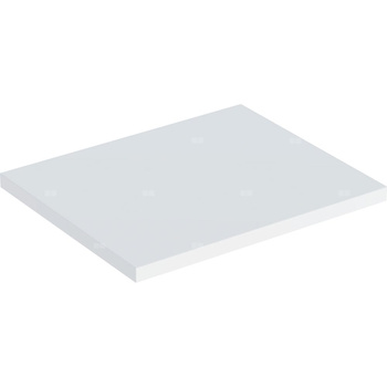 Półka Geberit Selnova Square do szafki bocznej i średniej, z jednymi drzwiami: Biały / Z powłoką melaminową