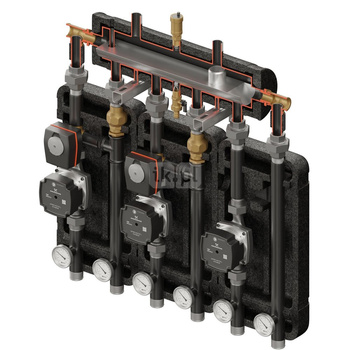 Kompania 3D+ 9044 (SKE 2DC+ 55kW, UNI, 2xVRG432, pompy DN25 Grundfos, siłownik ARA)
