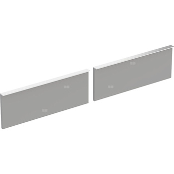 Zestaw frontów szuflad do szafki pod umywalkę podwójną GEBERIT iCon, kol. platynowy szer.1200 mm