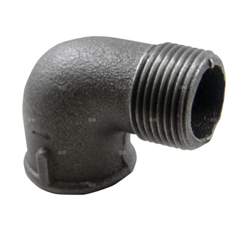 Kolano 90' AGAFLEX A4, żeliwo (czarny), 1/2'' (GW x GZ)