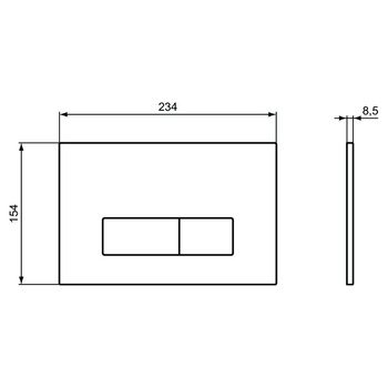 OLEAS PRZYCISK SPŁUKUJĄCY P2 MAT