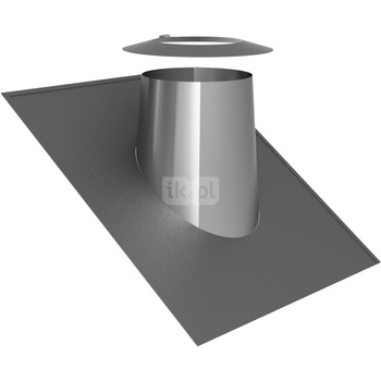 Przejście przez dach 26-35st. stal nierdzewna z kołnierzem fi250mm