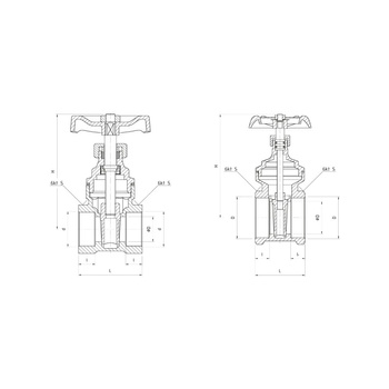 Zawór wodny PERFEXIM PHA-022 GW 1/2'' x GW DN 15