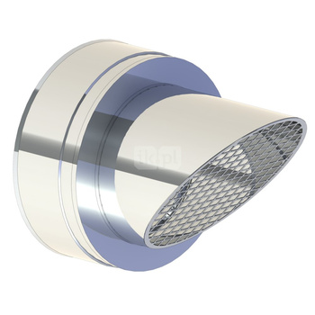 Zakończenie komina ścięte z siatką fi300