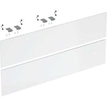 Zestaw frontów szuflad do dolnej szafki pod umywalkę GEBERIT ONE, kol. biały wysoki połysk szer.1050 mm