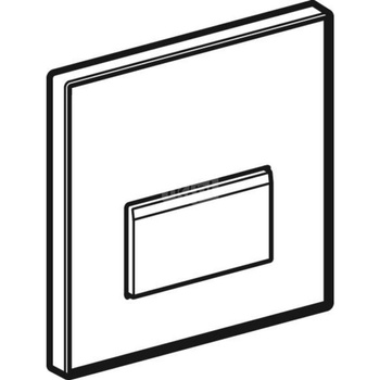 Przycisk uruchamiający Geberit typ 50, do zaworu spłukującego do pisuarów z pneumatycznym uruchamianiem spłukiwania: Zielony / Satynowy