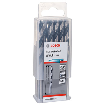 WIERT. HSS POINTTEQ  6.7MM 10PC