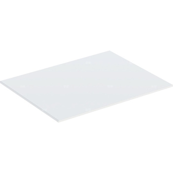 Szklana płyta przykrywająca Geberit do szafki bocznej z jednymi drzwiami: Biały, B=36cm