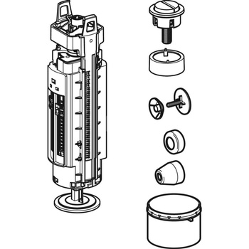 Zestaw adaptacyjny Geberit dla zaworu spustowego typ 220 na zawór spustowy typ 290, spłukiwanie dwudzielne