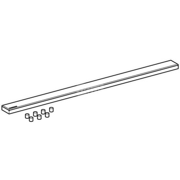 Pokrywa Geberit ze stali nierdzewnej, do rynny zbiorczej: L=100cm, Szczotkowany