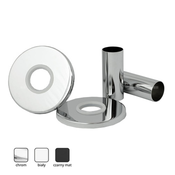 ZMO2 Zestaw maskujący do grzejników z dwiema rozetami okrągłymi i tulejami, chrom