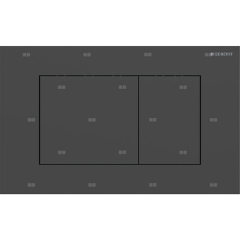 Przycisk uruchamiający Geberit Sigma40, przedni, stal nierdzewna czarny, prostokątny