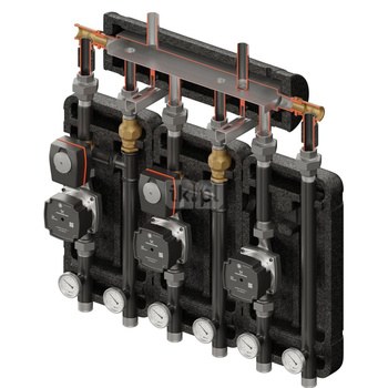 Brygada 3D+ 9044 (KRE, UNI, 2xVRG432, pompy DN25 Grundfos, siłownik ARA)