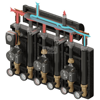 Brygada PRO 3D+ 8004 (KRE, 2xUNI, VRG432, pompy DN25 DAB/LFP, siłownik ARA)