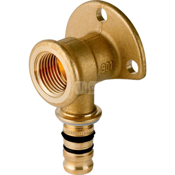 Podłączenie 90' GEBERIT Mepla, miedź, 20 mm, DN 15 x 3/8'' (GW x końcówka wciskowa), 52 mm