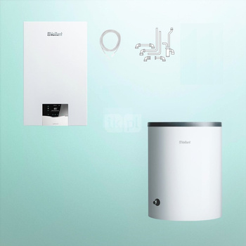 Pakiet - Kocioł gazowy jednofunkcyjny VAILLANT ecoTEC plus VC 30CS/1-5 kondensacyjny wiszący 3.9 - 33.3 kW + Zasobnik c.w.uVIH R 120/6 B