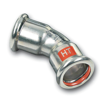 Łuk 45' Concept By SANHA Therm Industry, stal (cynk/nikiel), 22 mm (zw x zw)