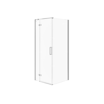 KABINA PRYSZNICOWA NAROŻNA CITY 80X80X195 LEWA SZKŁO TRANSPARENTNE