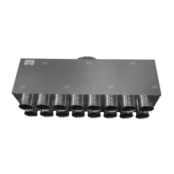 Rozdzielacz 16-króćcowy z odejściem DN 200, przelotowy