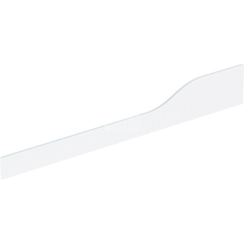 Osłona dekoracyjna Geberit Bambini przednia, do umywalki dla dzieci, do czterech baterii umywalkowych, niższa umywalka po lewej stronie: Biały-alpin / Matowy