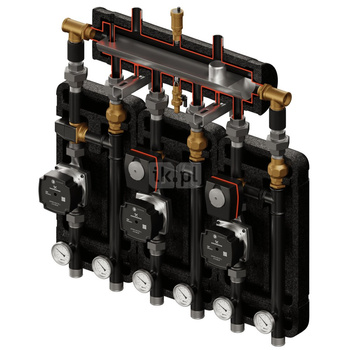 Kompania 3D+ 9344 (SKE 2DC+ 55kW, VTA322, 2xVRG432, siłownik ARA, pompy DN25 LFP)