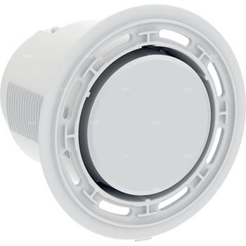 Przycisk Geberit do zdalnego uruchamiania spłukiwania typ 01, pneumatyczny, okrągły, do spłukiwania jednoilościowego: Chrom matowy / Z powłoką easy-to-clean