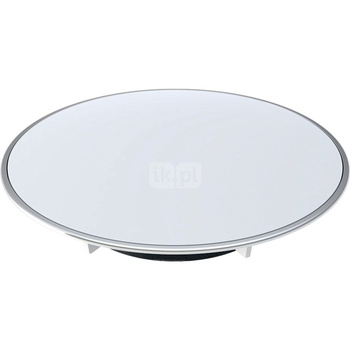 Pokrywa odpływu Geberit Split d90, do syfonu brodzikowego, wysokość zasyfonowania 30 / 50 mm: Płyta przykrywająca: biała / matowa, Pierścień ozdobny: chrom matowy