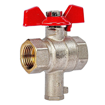 Zawór QIK kulowy wodny motylek do czujnika temp. 3/4''