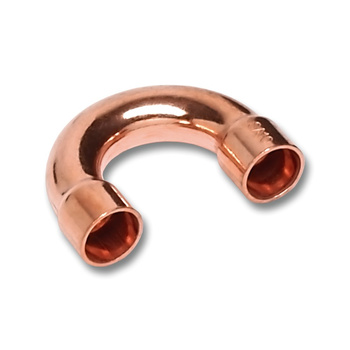 Łuk 180' SANHA 5060, miedź, 28 mm (lut wewnętrzny x lut wewnętrzny)
