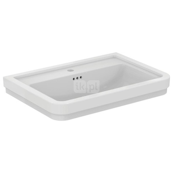 Umywalka 715x500x175 mm, 1 otwór na baterię, z przelewem - CALLA