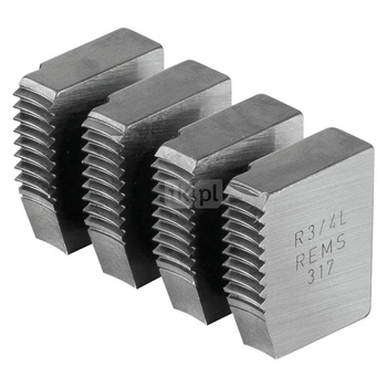 Noże gwintujące R 3/4 LH, Zestaw REMS