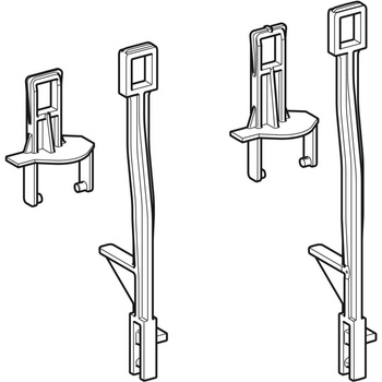 Zestaw adaptacyjny zaworu spustowego Geberit do podnośnika hydraulicznego, do spłuczki podtynkowej Sigma 8 cm
