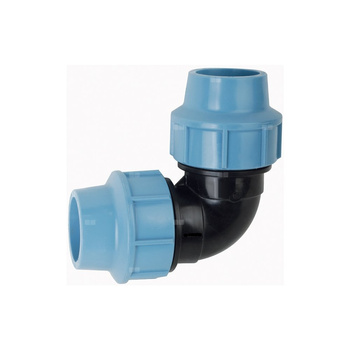 Kolano AGAFLEX, PP, 63 mm (połączenie zaciskowe x połączenie zaciskowe) do rur PE