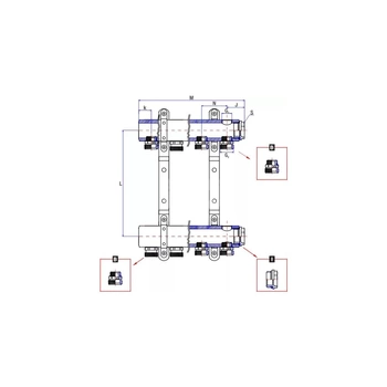 Rozdzielacz ogrzewania RUMET 50B 15 obwodowy