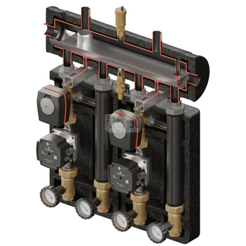 Kompania PRO 484 (SKE 2DC+ 55kW, 2 x VRG432, pompy DN25 Grundfos, siłownik ARA)