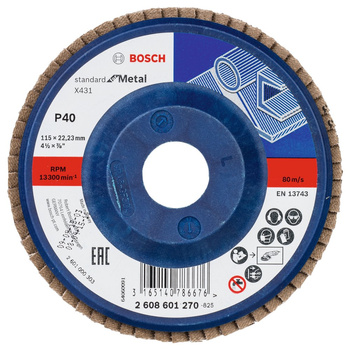 TARCZ/LISTK,X431 PROST, 115x22.23mm, G40