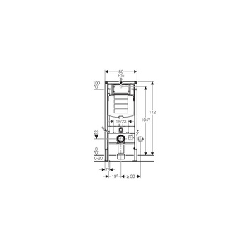 CONCEPT Duofix WC UP320 H112 90/110