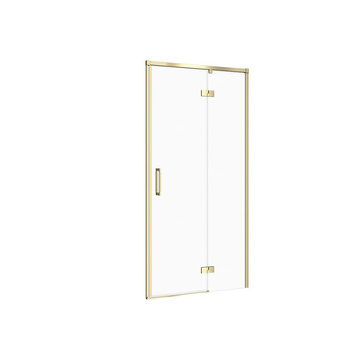 DRZWI NA ZAWIASACH KABINY PRYSZ LARGA ZŁOTA MAT 90X195 PRAWE TRANS