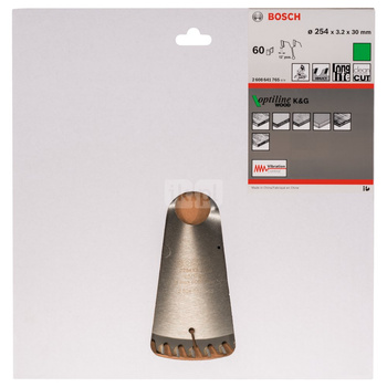 Tarcza pilarska Optiline Wood PIŁA TARCZ.-T OPTI 254X3.2X30Z60